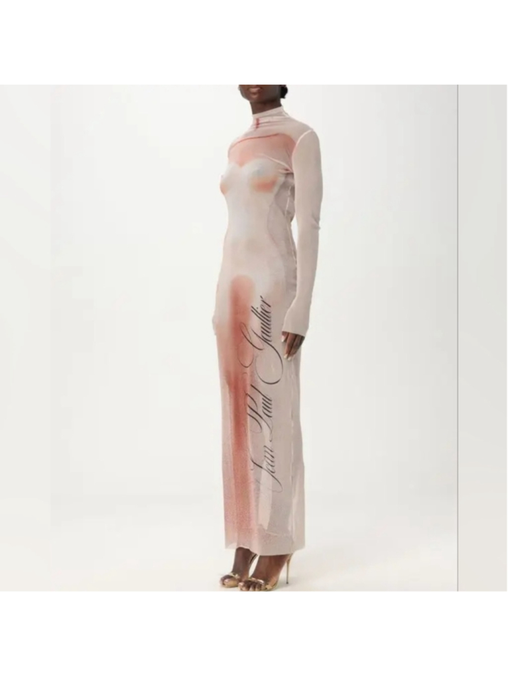 Jean Paul Gaultier Pink and Cream Women's Dress size S and M BNWT